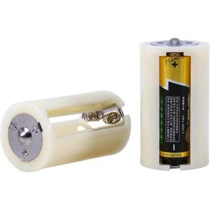 4-delige universele batterijhouderconverter voor 3 AA naar D-formaat - parallelle batterijomvormer met adapterhouder - gevaladapter - batterijhouderdoos