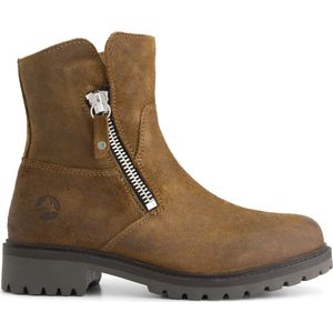 Travelin' Venning - Enkellaarsjes - Cognac - Suede Leer