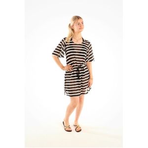 Donne del Sole -Strandtuniek Maia - Zwart-wit - Maat M