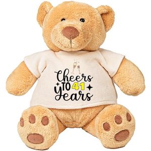 Teddy Beer Cheers To 41 Years - jarig - cadeau - verjaardag - knuffel