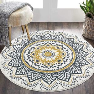 Rond Shaggy Tapijt 120 cm - Ultra Soft Touch - Wasbaar