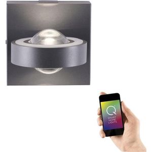 Wandlamp Q-MIA Antraciet Led Smart Home
