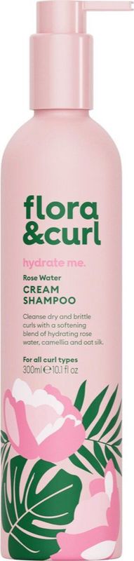 Flora & Curl - Rose Water Cream - Shampoo - 300 ml