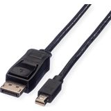 VALUE DisplayPort kabel, DP M - Mini DP M, zwart, 5 m