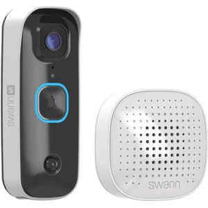 Swann Buddy4K™ Video Deurbel - Slimme Video Deurbel - Inclusief Chime - SwannShield™ AI Voice Assistant - 4K ultra HD video - Accu - Nachtvisie - Geen Abonnement - Inclusief 32GB SD Card