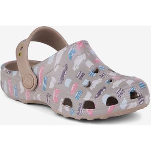 Kinderklompen coqui little frog taupe auto's 31/32