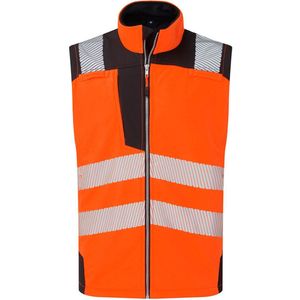 Portwest Hi-Vis Softshell Gilet (3L) PW325 - Oranje/Zwart - S