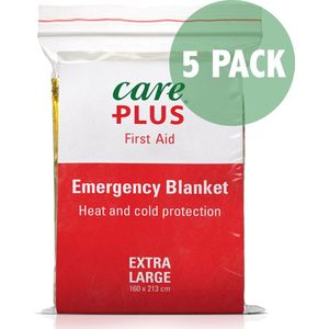 5X Care Plus Reddingsdeken / isolatiedeken - Voordeelverpakking