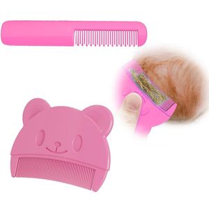 2 comb voor pasgeborenen - kam voor kinderen - dagelijkse verzorging kam (roze)