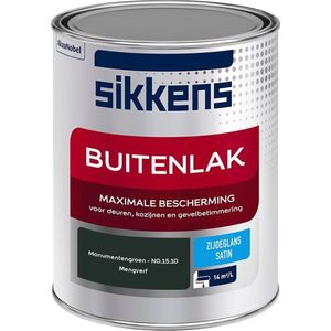 Sikkens Buitenlak - Verf - Zijdeglans - Mengkleur - Monumentengroen - N0.15.10 - 1 liter