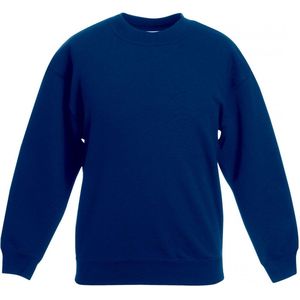Fruit Of The Loom Kinder Unisex Premium 70/30 Sweatshirt (pak van 2) (Marine)