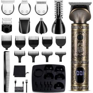 Bodygroomer mannen, Hair Trimmer Set Professionele Hair Trimmer Mannen Precisie Trimmer Baard Trimmer Shaver Mannen T-vormige Trimmer Neus Hair Trimmer Body Hair Trimmer 7 in 1