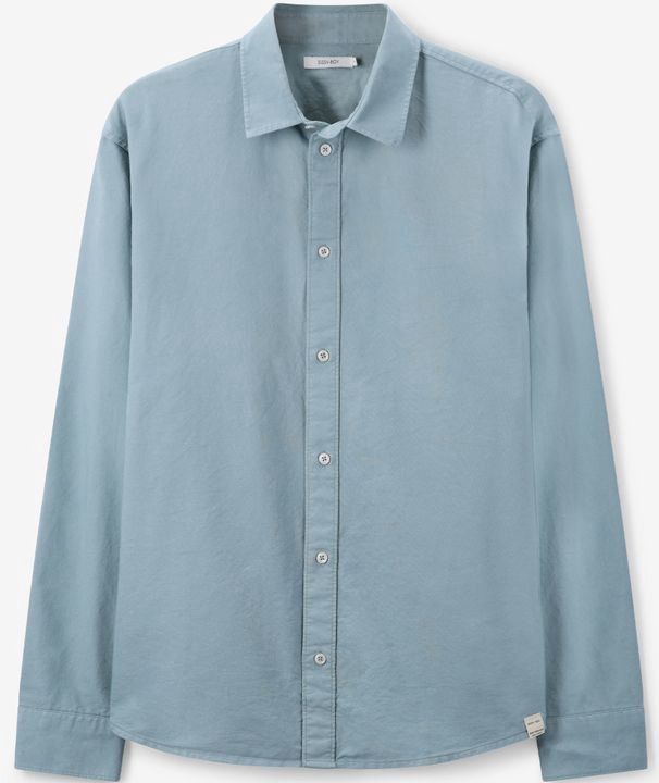 Sissy-Boy - Overhemd - Blauw - Lange Mouwen - Katoen