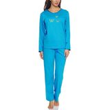 Merry Style - MS-DR-Malwa-PJ - Dames Pyjama - Turquoise - Lange Mouwen - Lange Broek