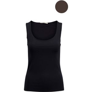 Zusss Basic Singlet Met Stretch Bruin