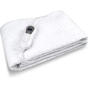Elektrische bovendeken 1 persoons - Electrische bovendeken 1 persoons - Elektrische knuffeldeken - - 150 x 80 cm - Wit