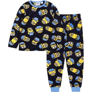 Minion - Marineblauwe Jongenspyjama met Lange Mouwen / 110
