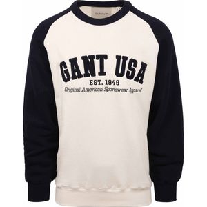 Gant USA Sweater Off-white - Maat M - Heren - Hoodies