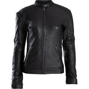 CLAW Joy lady`s leder dames motorjack  - leren motorjas voor vrouwen - zwart - Maat S