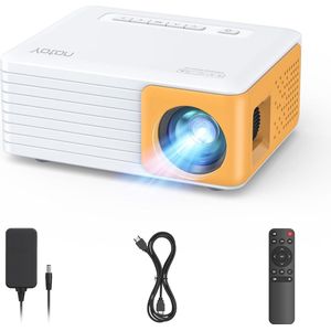 Mini Beamer - Full HD 1080P Ondersteunt Mini Projector voor mobiele telefoon/PC/PS4/PS5/Xbox/Firestick - Draagbare Projector compatibel met USB/HDMI/AV Beamer