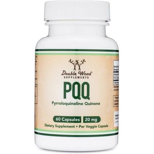 Double Wood - PQQ Supplement - 60 Vegan Capsules - 20 mg per Capsule