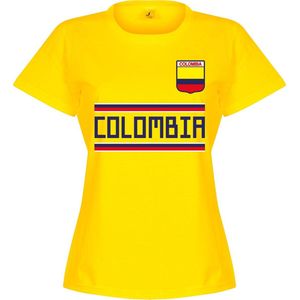 Colombia Dames Team T-Shirt - Geel - M