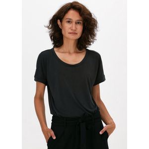 MSCH Copenhagen Fenya Modal Tee Tops & T-shirts Dames - Shirt - Zwart - Maat M/L