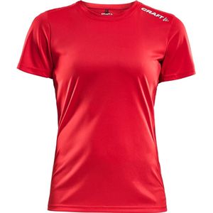 Craft Rush Running T-Shirt Kinderen - Rood | Maat: 134/140