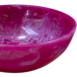 Schaal Loftli Pink Polyresin | L 20 cm | W 20 cm | H 7 cm | Polyresin