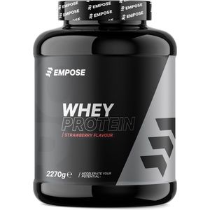 Empose Nutrition Whey Protein - Proteine Poeder - Eiwitpoeder - Eiwitshakes - Aarbei - 2270 gram - 76 doseringen