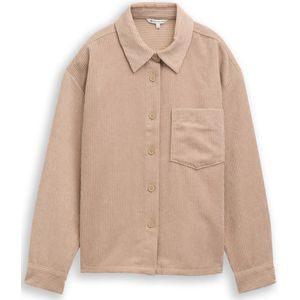 TOM TAILOR DENIM - Blouse - Cappuccino - Klassieke Blouse - Lange Mouw