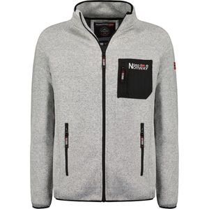Fleece Vest Heren Wit Met Borstzakje Geographical Norway - M