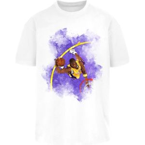 Mister Tee - Basketball Clouds 2.0 Oversize Heren T-shirt - XXL - Wit