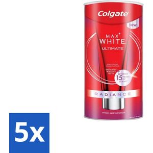 Colgate - Tandpasta - Max White - Ultimate Radiance Whitening - 75 ml - Bulkverpakking - 5 stuks