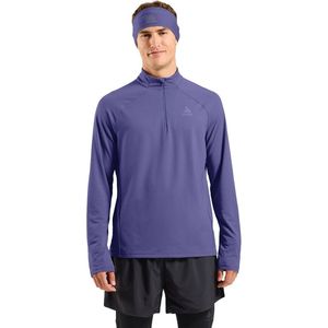 Odlo Essential Ceramiwarm Fleece Met Halve Rits Blauw L Man