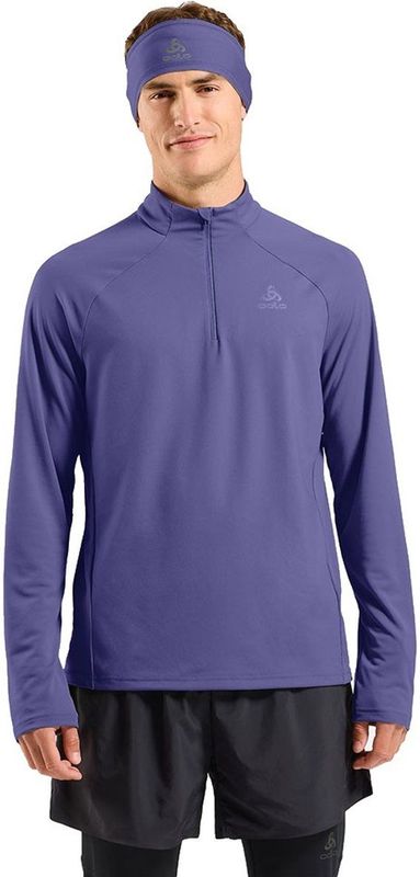 Odlo Essential Ceramiwarm Fleece Met Halve Rits Blauw L Man