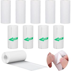 10 thermorollen voor mini-printers en zelfklevende stickers, ideaal voor creatief knutselen en foto's afdrukken