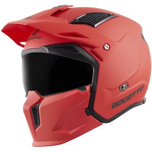 Bogotto Radic 22.06 Mat Rood Motorhelm - Maat XXL - Helm