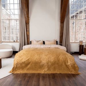 Kayori - Gassho - Dekbedovertrek - Zand - Flanel - 260/200-220