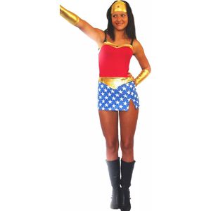 Wonderwoman carnaval verkleed kostuum Jurkje Maat 34 / 36