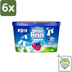 Witte Reus - Wasmiddel - Power Caps 3+1 - 14 Capsules - Voordeelverpakking - 6 stuks - Wasmiddel - Wascapsule
