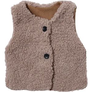 Gilet Teddy - Taupe - Maat 92 (1-2 jaar)