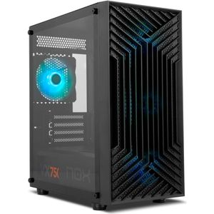 Mid-Tower M-ATX/ITX ARGB Koelkast met Gehard Glas en Voorgeïnstalleerde Ventilatoren