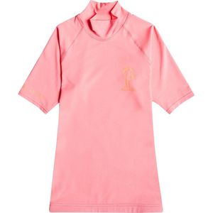 Billabong - UV-rashguard voor dames - Korte mouw - Logo - Roze Zonsondergang - maat S