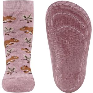 Ewers antislip sokken eekhoontjes mauve