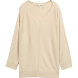 TOM TAILOR - Trui - Sand - Effen - Driekwart Mouw