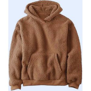 Warme Uniseks Capuchontrui Voor Kinderen - Teddy Fleece Hoodie Met Sherpa En Zakken - Perfect Voor Winter!