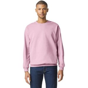 Gildan - Softstyle Midweight Fleece Crewneck Sweater - Light Pink maat XXL