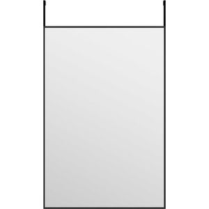vidaXL-Deurspiegel-40x60-cm-glas-en-aluminium-zwart