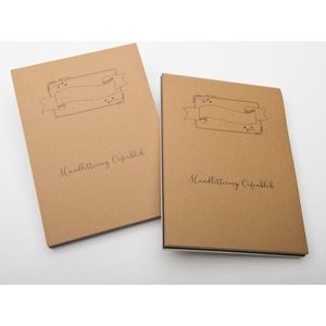 Oefenblok A4 Handlettering + Sakura Pigma Micron set Fineliners 03, 05 + Gratis Graphic Pen # 1